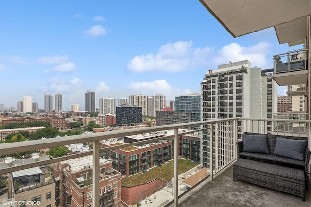 230 W Division St Unit 1208, Chicago, IL 60610 - balcony featuring a skyline view