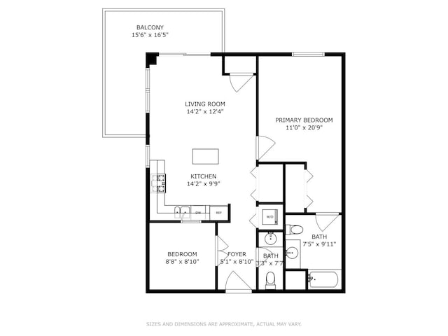 230 W Division St Unit 1208, Chicago, IL 60610 - property floor plan