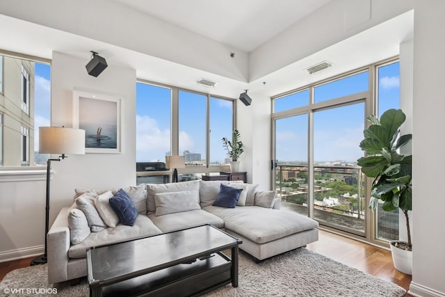 230 W Division St Unit 1208, Chicago, IL 60610 - living room with wood finished floors