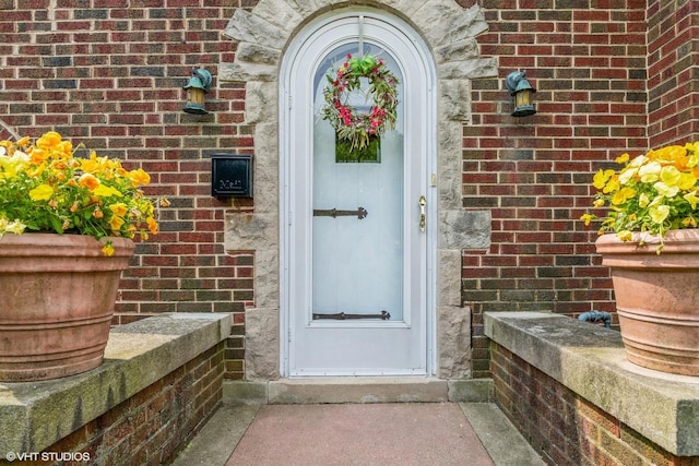 239 Imperial St, Park Ridge, IL 60068 - doorway to property featuring brick siding