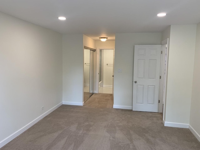 245 Park Ln Unit 208, Palatine, IL 60074 - carpeted empty room featuring baseboards and recessed lighting