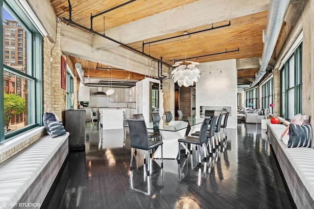 411 W Ontario St Unit 201-302, Chicago, IL 60654 - dining space featuring hardwood / wood-style flooring