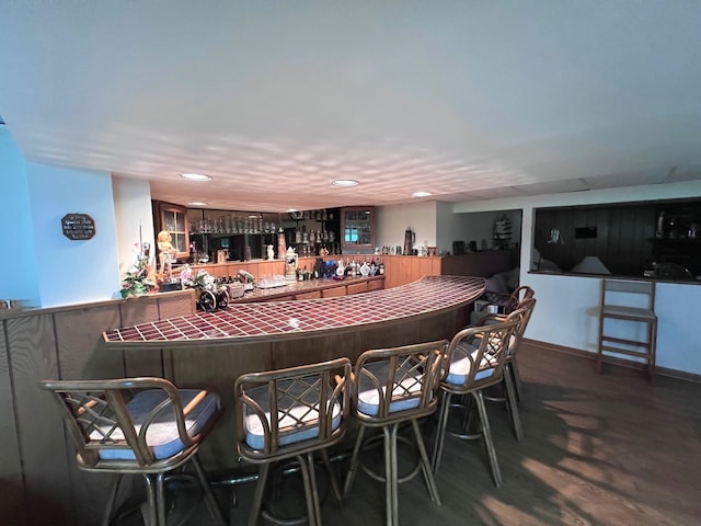 38W361 Binnie Rd, Dundee, IL 60118 - indoor wet bar with recessed lighting and wood finished floors