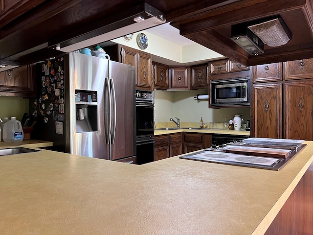 38W361 Binnie Rd, Dundee, IL 60118 - kitchen with appliances with stainless steel finishes, light countertops, and a sink