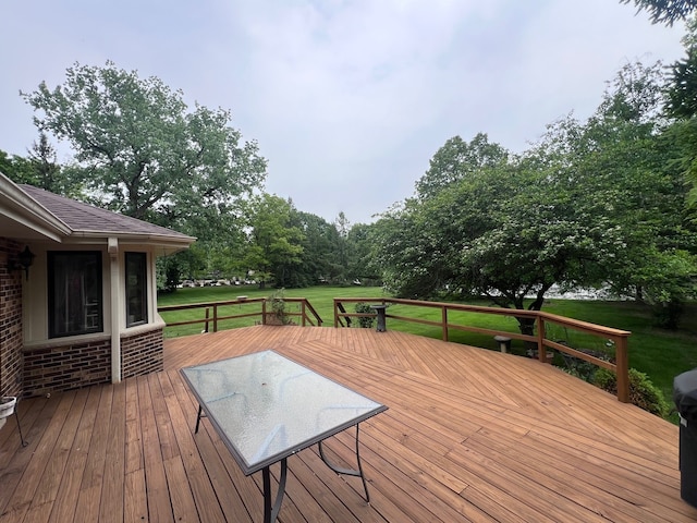 38W361 Binnie Rd, Dundee, IL 60118 - wooden deck with a lawn