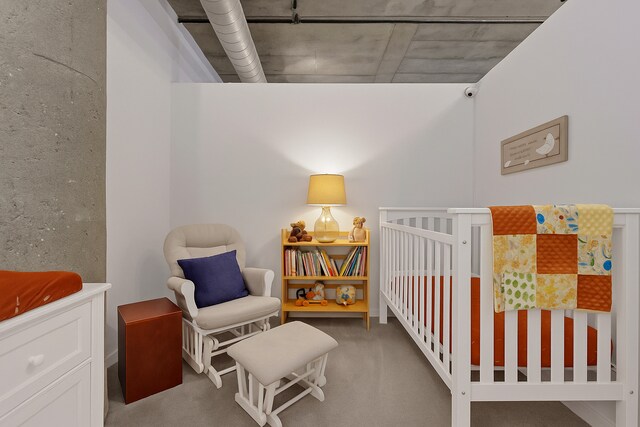 1110 W 15th St Unit 228, Chicago, IL 60608 - carpeted bedroom featuring a nursery area