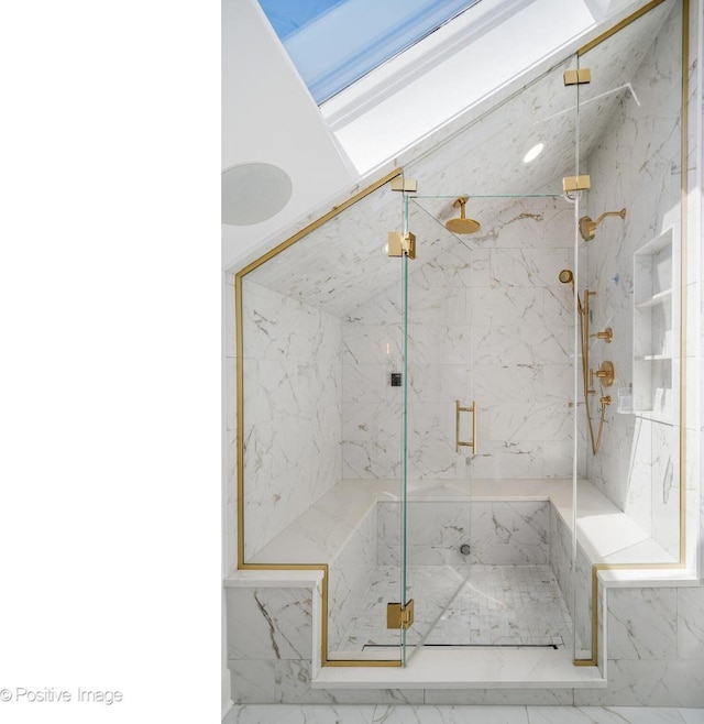 912 W Barry Ave Unit 3, Chicago, IL 60657 - full bath featuring a marble finish shower