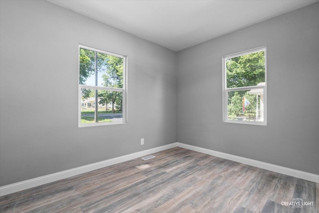 455 N River St, Montgomery, IL 60538 - empty room with plenty of natural light and wood finished floors
