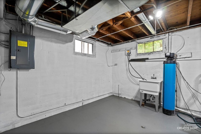 455 N River St, Montgomery, IL 60538 - below grade area with electric panel and plenty of natural light