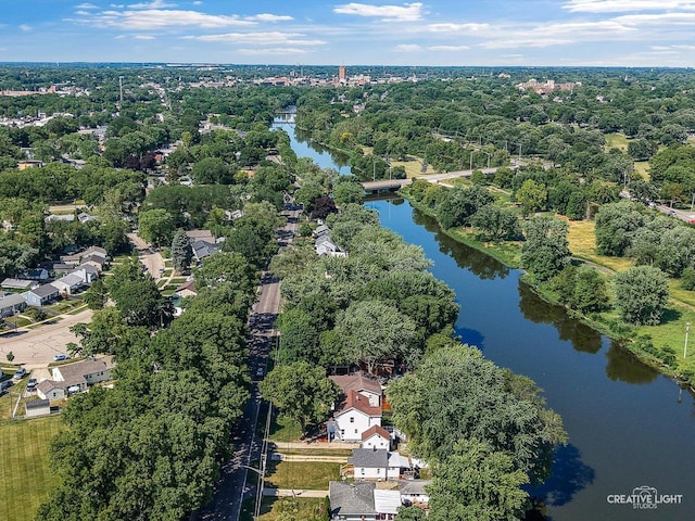 455 N River St, Montgomery, IL 60538 - aerial view of a large body of water and a tree filled landscape