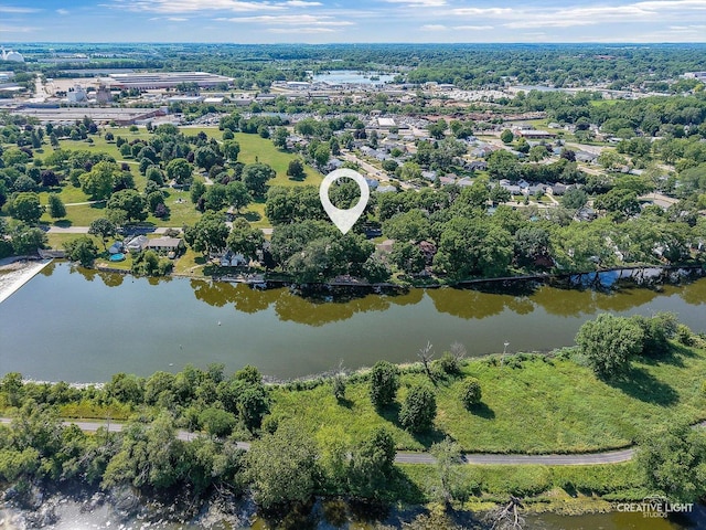 455 N River St, Montgomery, IL 60538 - aerial view of property and surrounding area with a large body of water