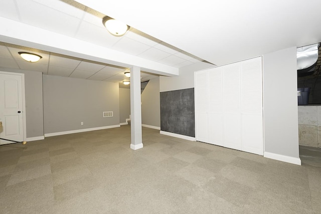 149 W Prairiefield Ave, Cortland, IL 60112 - finished basement featuring baseboards and carpet flooring