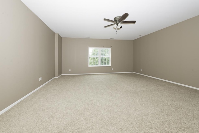 149 W Prairiefield Ave, Cortland, IL 60112 - unfurnished room with ceiling fan, baseboards, and light carpet