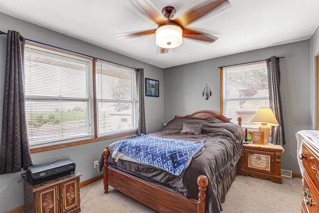 2105 Sanford Ave, New Lenox, IL 60451 - bedroom featuring light carpet and a ceiling fan