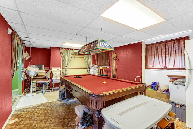 2105 Sanford Ave, New Lenox, IL 60451 - playroom featuring a drop ceiling and billiards
