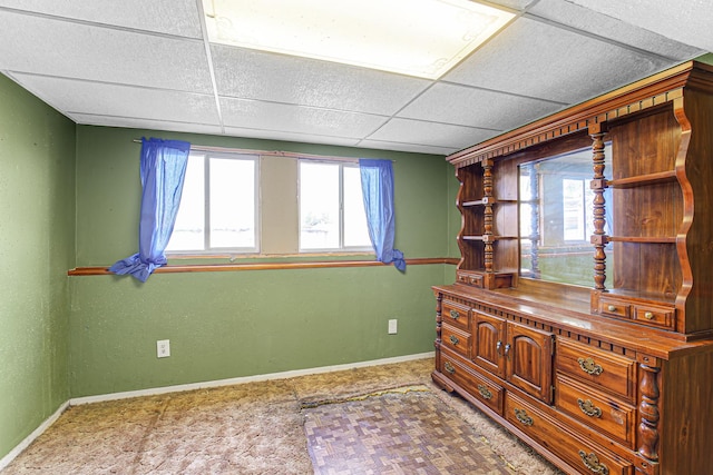 2105 Sanford Ave, New Lenox, IL 60451 - carpeted home office featuring plenty of natural light and a drop ceiling