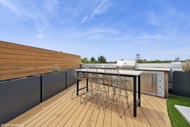 1233 N Paulina St Unit 3N, Chicago, IL 60622 - view of wooden terrace