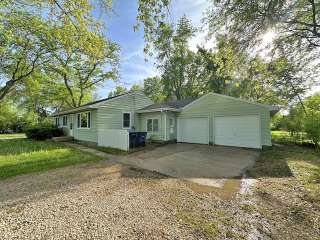 241 N Somonauk Rd, Cortland, IL 60112 - view of front of property featuring concrete driveway and an attached garage