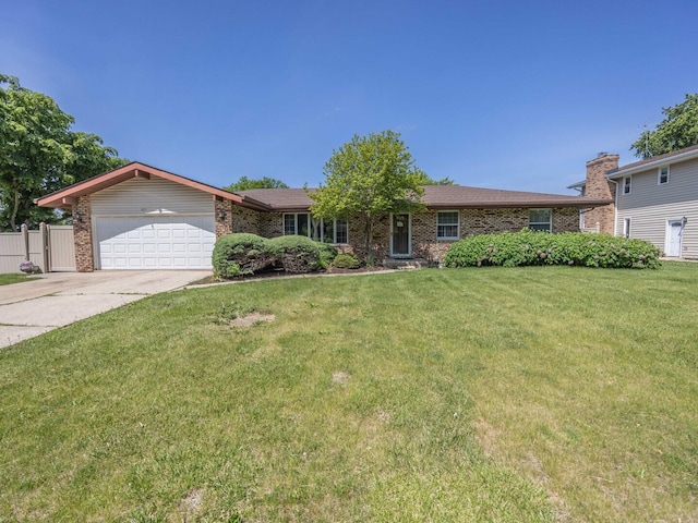 601 Fairlane Dr, Joliet, IL 60435 - ranch-style house featuring an attached garage, driveway, and brick siding