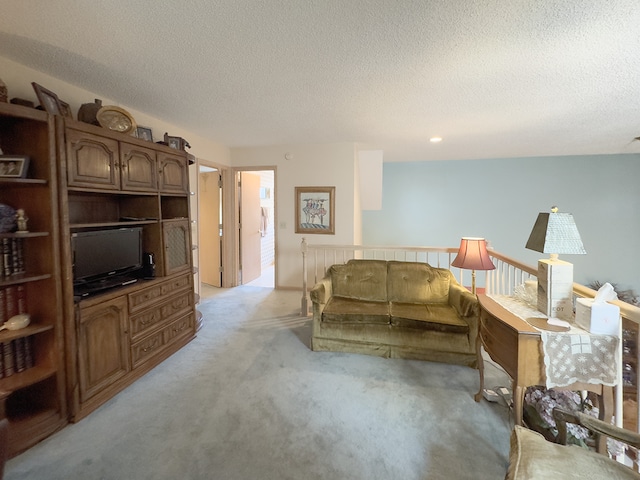 503 Shagbark Dr Unit 503, Elgin, IL 60123 - living room featuring light carpet and a textured ceiling