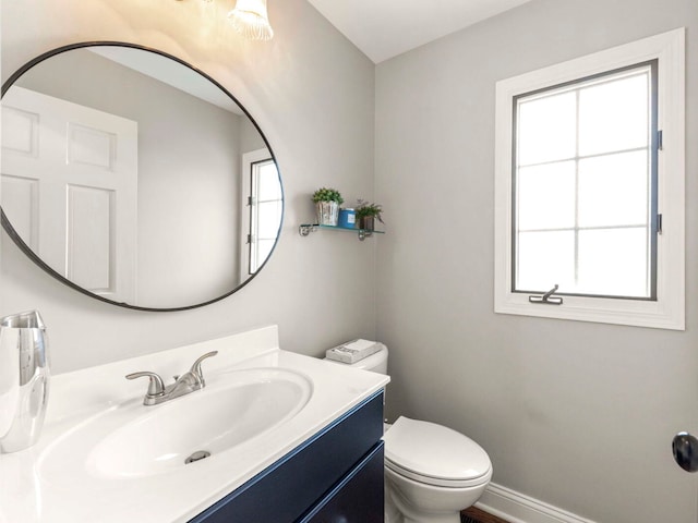 18210 W Winds Ln, Orland Park, IL 60467 - bathroom featuring toilet, plenty of natural light, and vanity