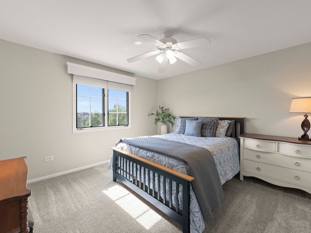 18210 W Winds Ln, Orland Park, IL 60467 - carpeted bedroom featuring baseboards and ceiling fan