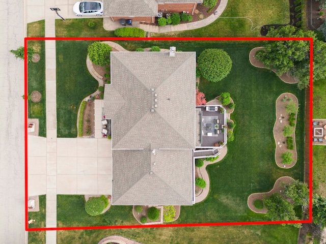 18210 W Winds Ln, Orland Park, IL 60467 - view of subject property with property parcel outlined