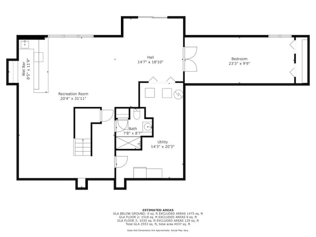 18210 W Winds Ln, Orland Park, IL 60467 - floor plan / room layout