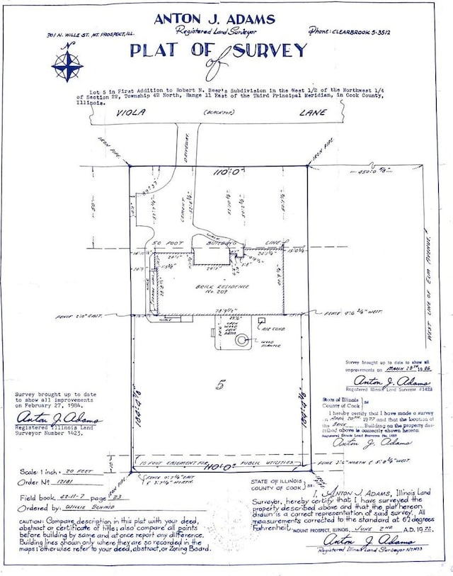 209 Viola Ln, Prospect Heights, IL 60070 - property floor plan