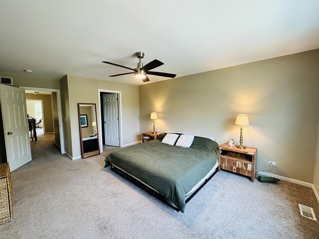 963 Oak Ridge Blvd, Elgin, IL 60120 - bedroom with carpet flooring and a ceiling fan