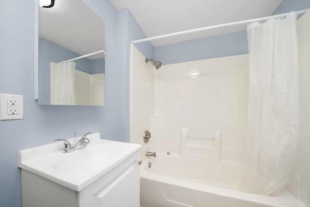 306 Barry Ave, Lockport, IL 60441 - bathroom with shower / bathtub combination with curtain and vanity