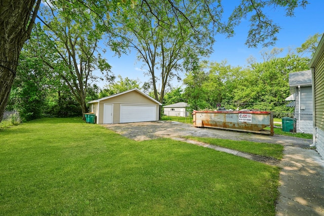 306 Barry Ave, Lockport, IL 60441 - view of yard with a garage and an outbuilding