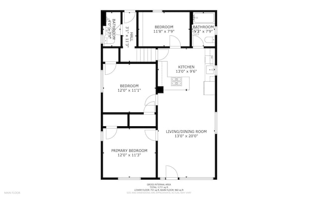 306 Barry Ave, Lockport, IL 60441 - floor plan / room layout
