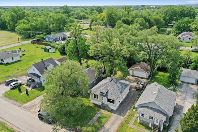 306 Barry Ave, Lockport, IL 60441 - aerial perspective of suburban area featuring a heavily wooded area
