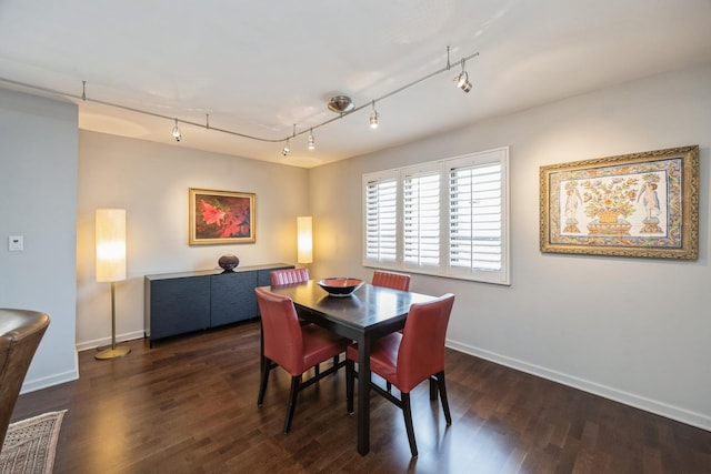 1419 Bonnie Brae Pl Unit 3B, River Forest, IL 60305 - dining room with wood finished floors and rail lighting