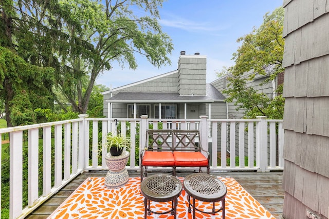 2051 Creekside Dr Unit 2-2, Wheaton, IL 60189 - view of wooden terrace