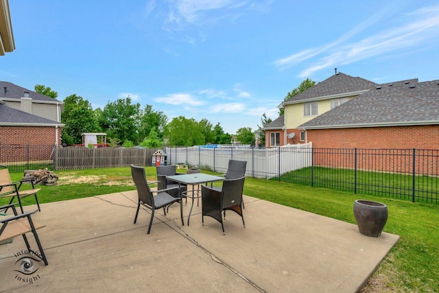 1205 Jennie Dr, New Lenox, IL 60451 - view of patio / terrace featuring outdoor dining area
