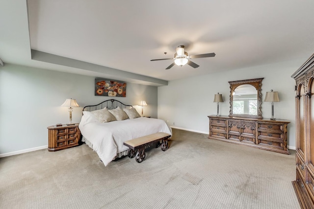 2050 Arbor Ln Unit 301, Northfield, IL 60093 - carpeted bedroom with baseboards and ceiling fan