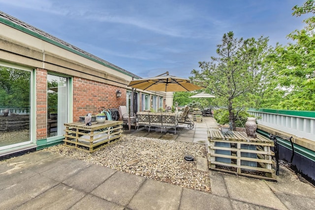 2050 Arbor Ln Unit 301, Northfield, IL 60093 - view of patio featuring outdoor lounge area