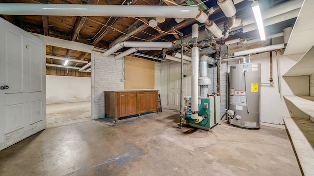 110 E Center St, Mount Morris, IL 61054 - unfinished below grade area featuring water heater
