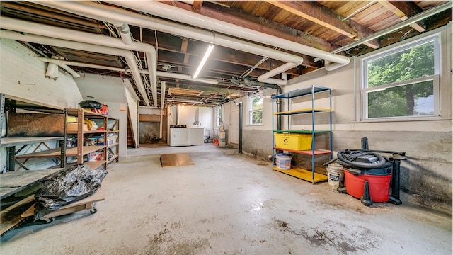 110 E Center St, Mount Morris, IL 61054 - basement featuring washer and clothes dryer