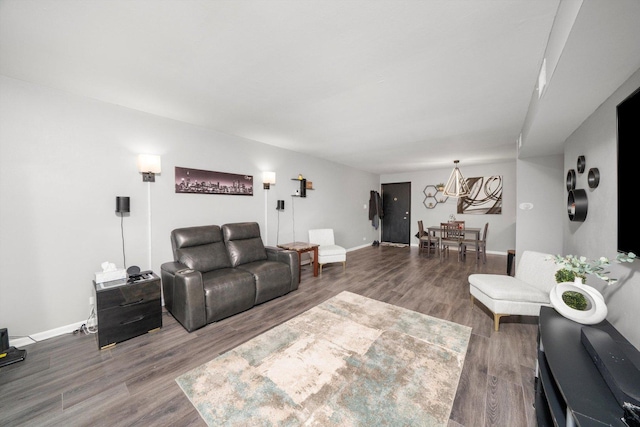 820 Elder Rd Unit C412, Homewood, IL 60430 - living area featuring wood finished floors and baseboards