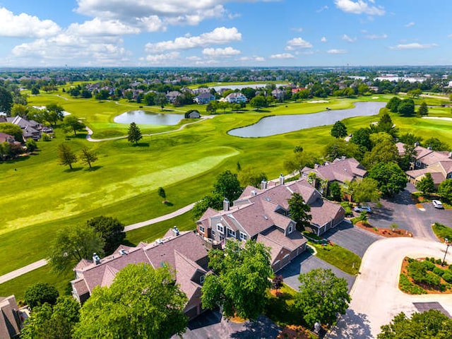 1580 Aberdeen Ct Unit 1580, Naperville, IL 60564 - aerial perspective of suburban area featuring a nearby body of water and a golf club