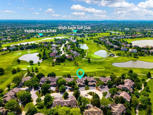 1580 Aberdeen Ct Unit 1580, Naperville, IL 60564 - aerial view of residential area featuring a nearby body of water and a golf course