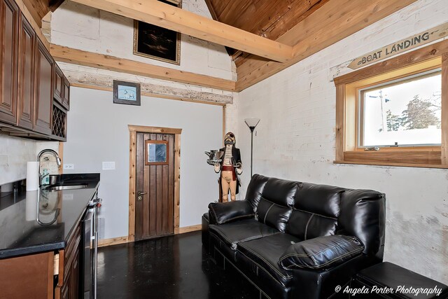 41653 N Lotus Ave, Antioch, IL 60002 - living room featuring wine cooler