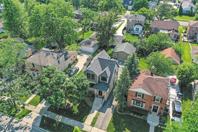 734 Forest Rd, La Grange Park, IL 60526 - aerial view of property and surrounding area featuring nearby suburban area