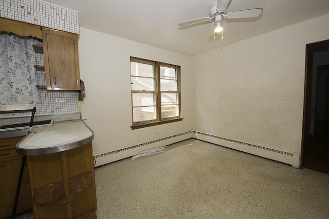 4033 N Austin Ave, Chicago, IL 60634 - unfurnished room featuring ceiling fan and speckle patterned floor