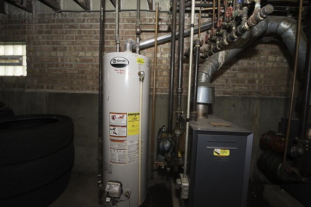 4033 N Austin Ave, Chicago, IL 60634 - utility room featuring water heater