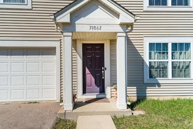 39862 Waterloo Dr, Beach Park, IL 60083 - property entrance with a garage