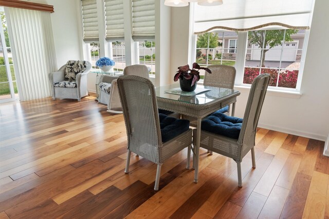 552 Autumn Cir, Pingree Grove, IL 60140 - dining room featuring plenty of natural light and wood-type flooring